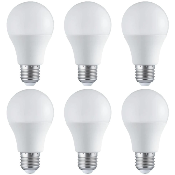 6 x E27 LED 10W Lamp/Bulb (60W Equivalent)