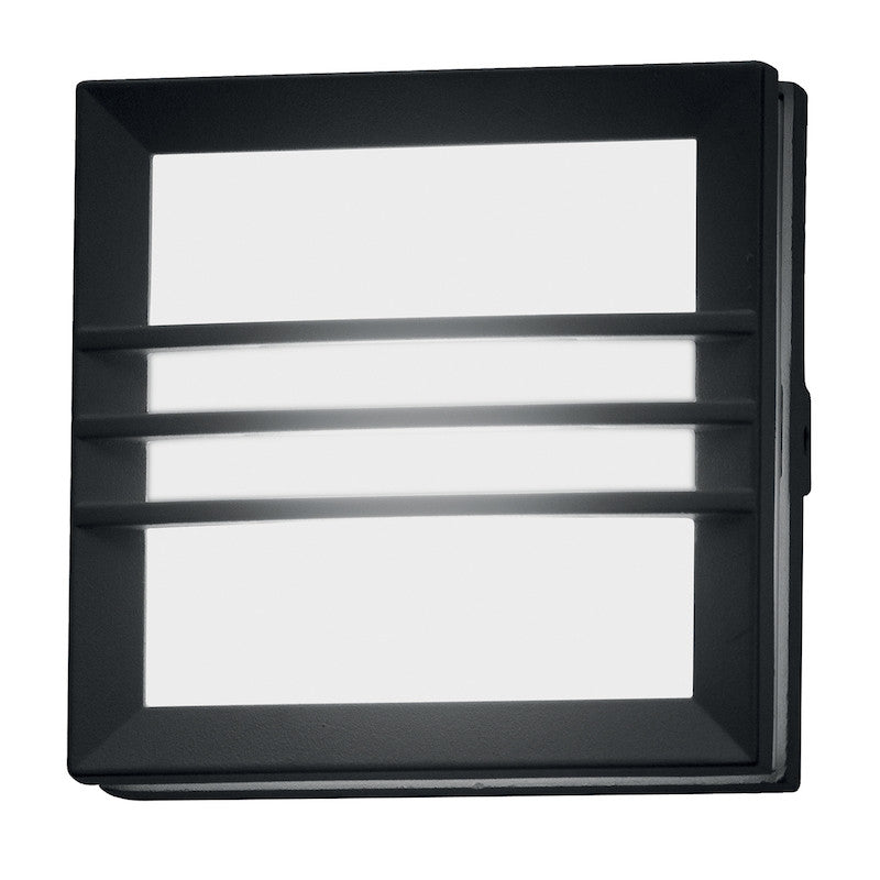 Elstead Mini Seine Square Lines Graphite Outdoor Wall Light