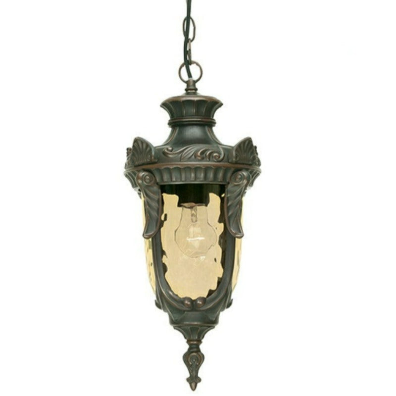 Elstead Philadelphia Old Bronze Finish Medium Outdoor Pendant Lantern