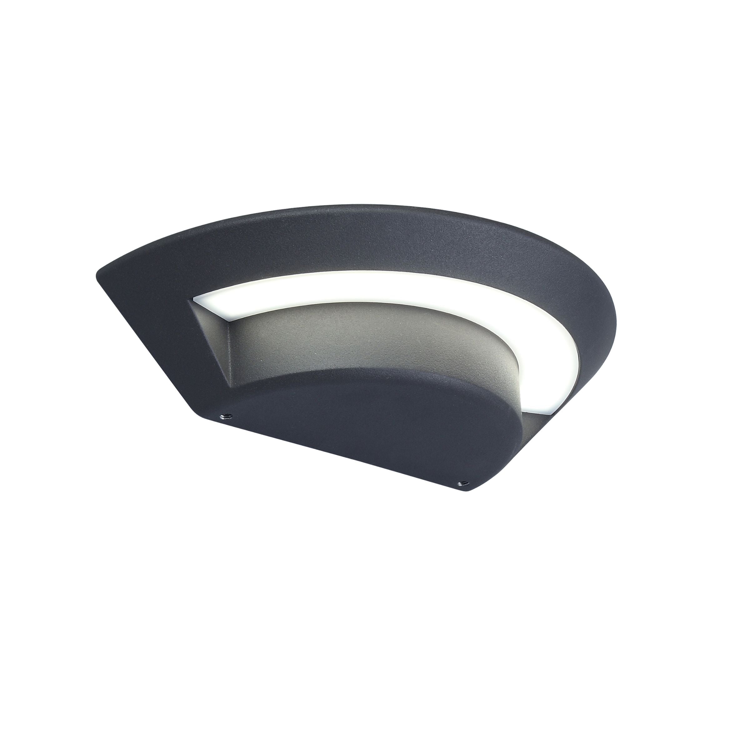 Lutec Ghost Outdoor LED Wall Light In Dark Grey 5188003118