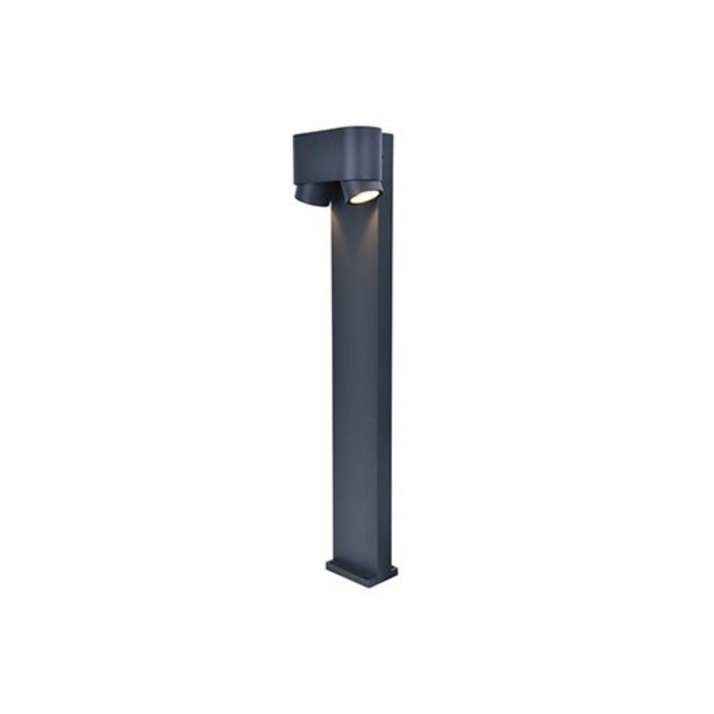 Lutec Cypres Grey Outdoor Bollard Light 6604004118