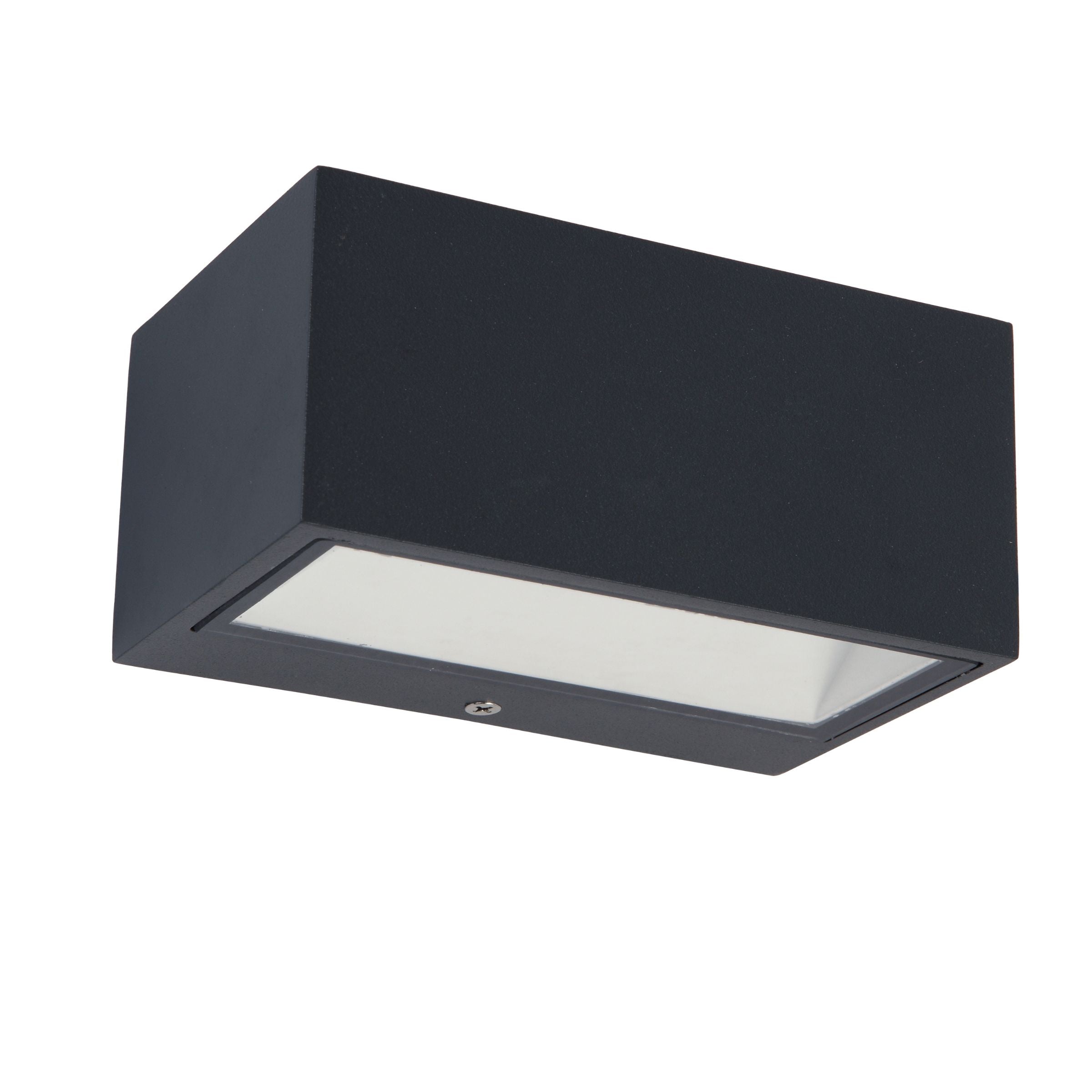 Lutec Gemini IP54 Integrated LED Outdoor Wall Light - Grey 5189112118