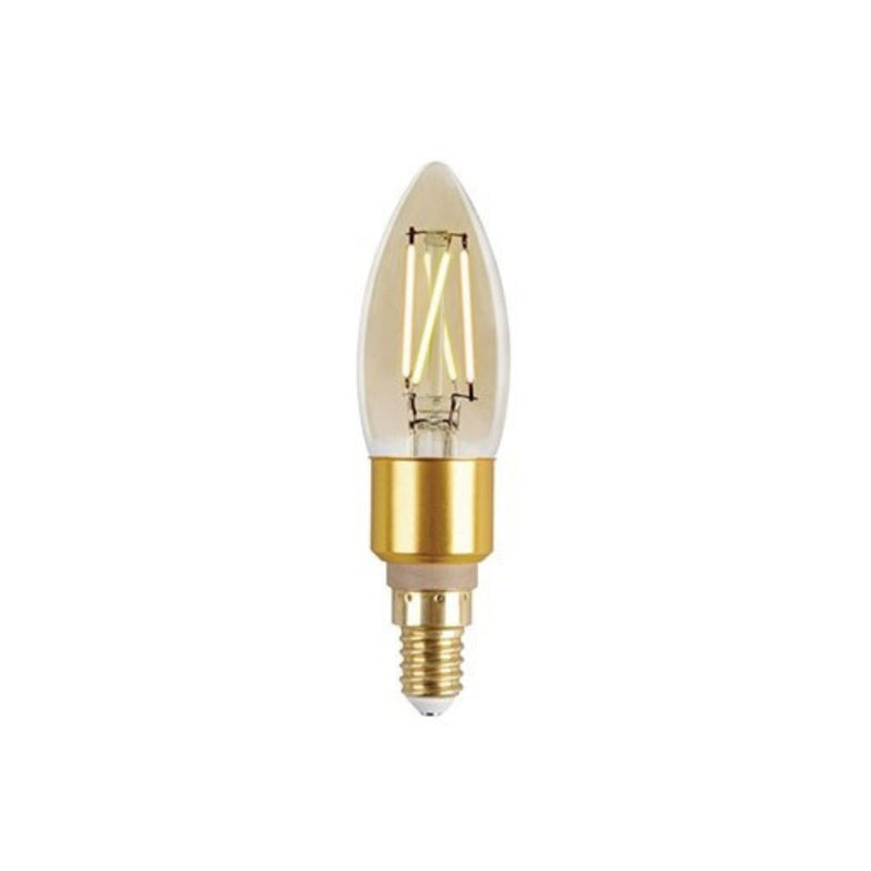 Lutec Filament Candle LED Bulb 470 Lumen 2200K-5500K