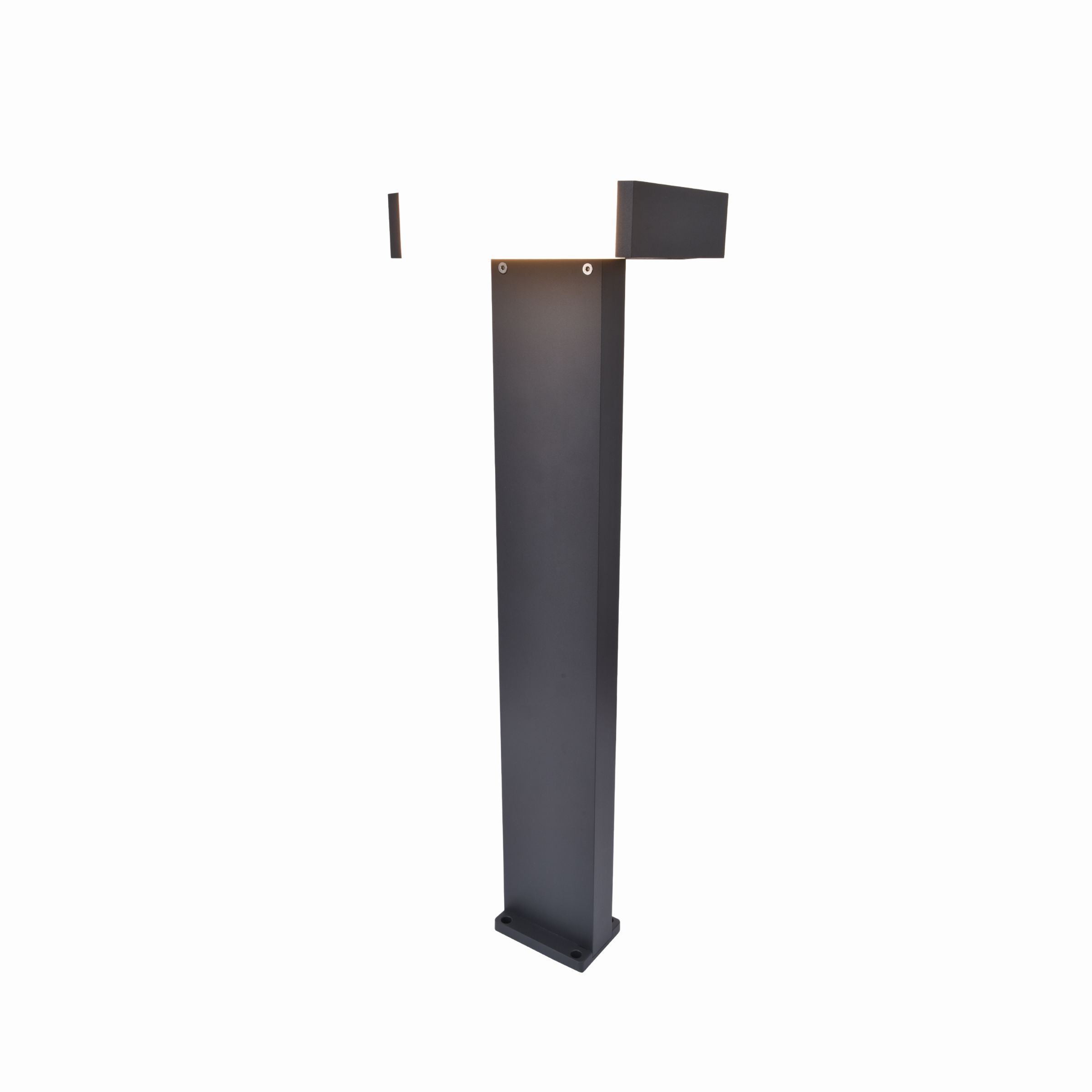 Lutec Conroy Outdoor LED Bollard Light - Dark Grey 7207001118