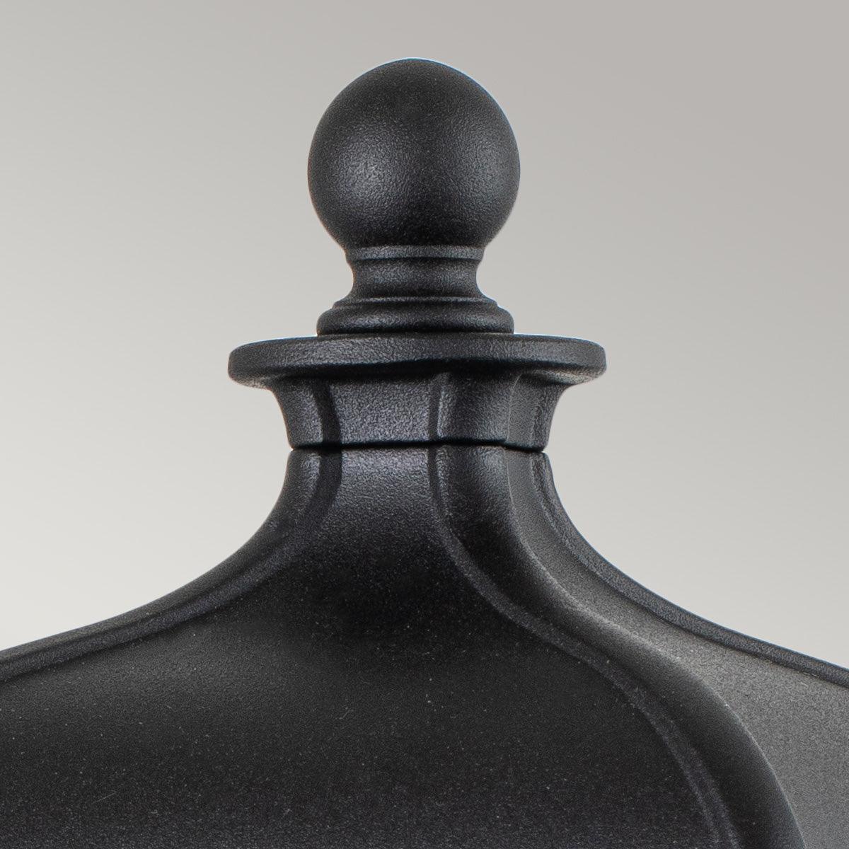 Elstead Bayview Medium Black Outdoor Pedestal Lantern