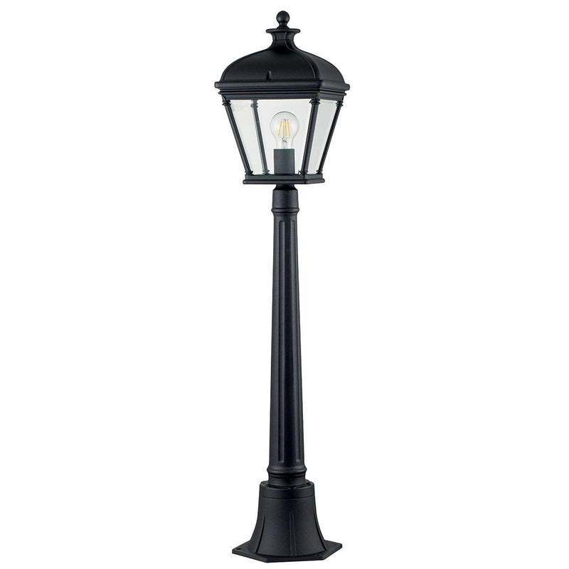 Elstead Bayview Black Medium Outdoor Bollard Light