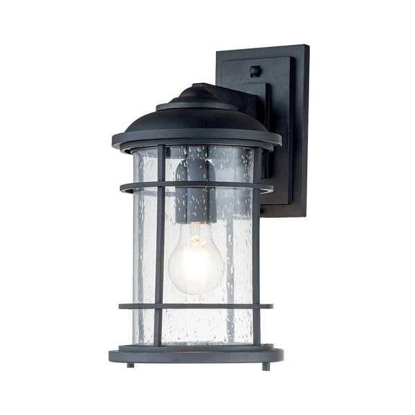 Feiss Lighthouse 1 Light Medium Black Outdoor Wall Light