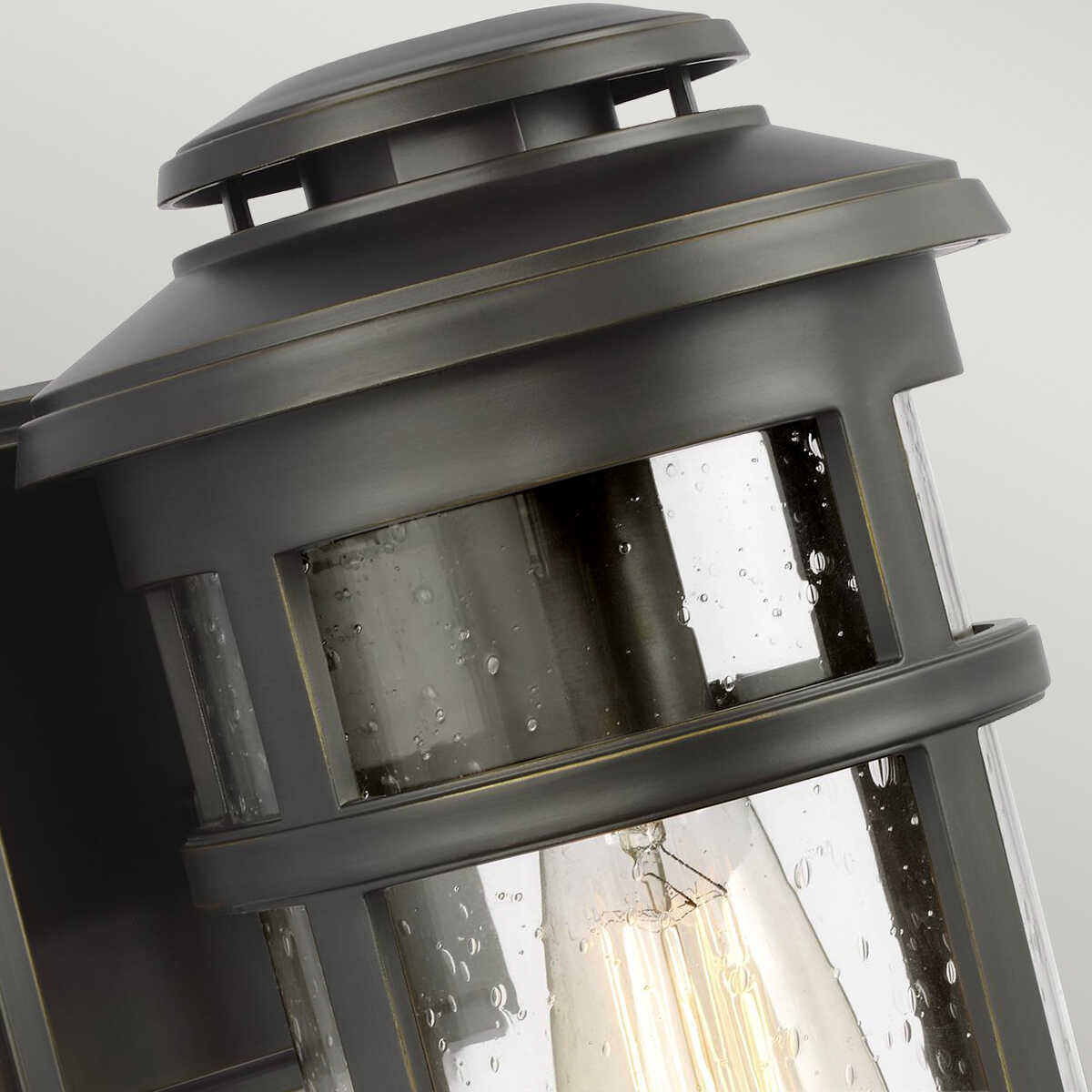 Feiss Newport 1 Lt Medium Bronze Outdoor Wall Lantern