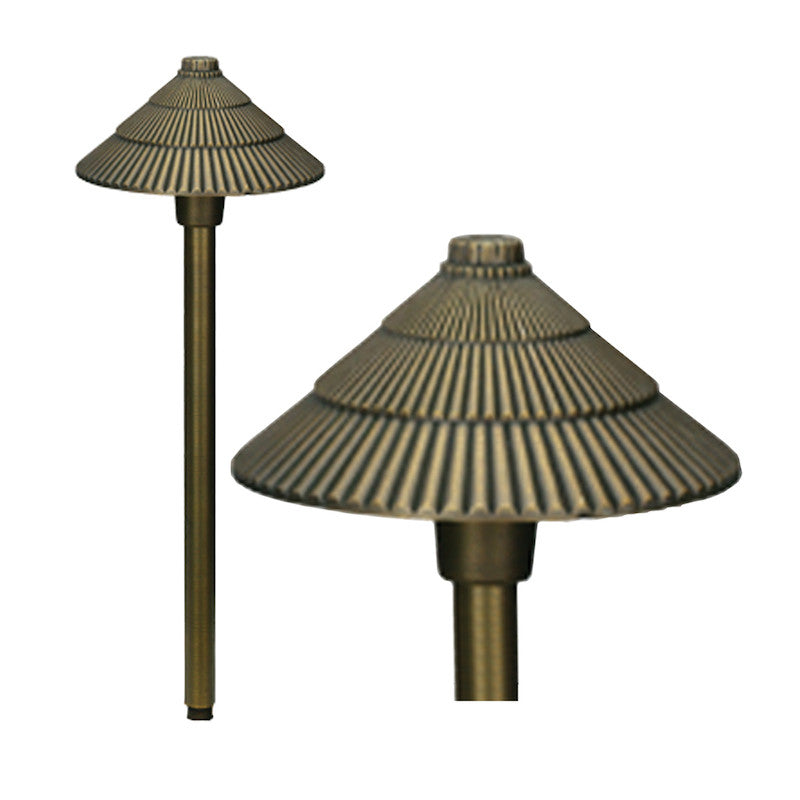 Elstead Bronze16 Aged Bronze Finish Round Garden Pagoda Light