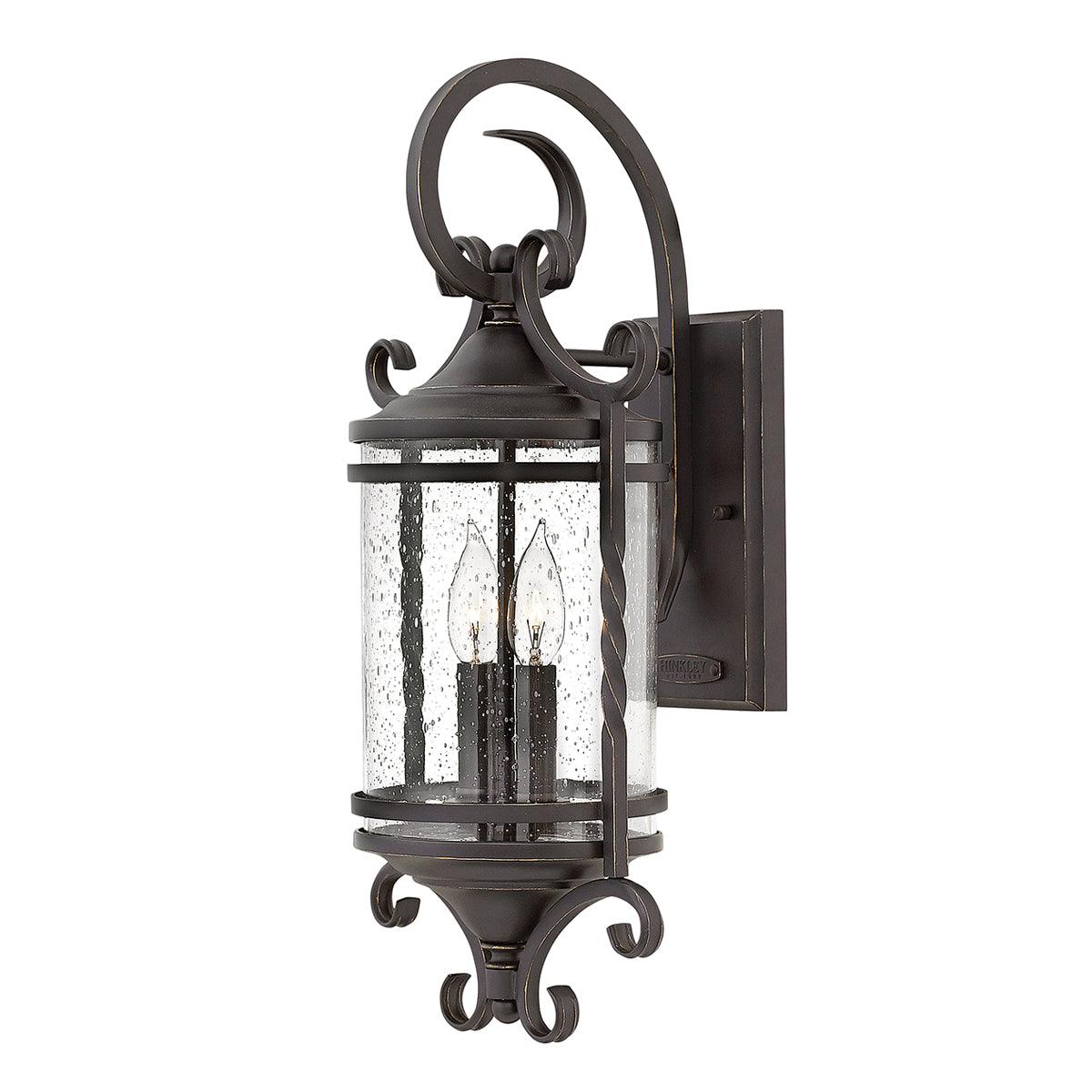 Hinkley Casa 2 Light Black Outdoor Wall Light