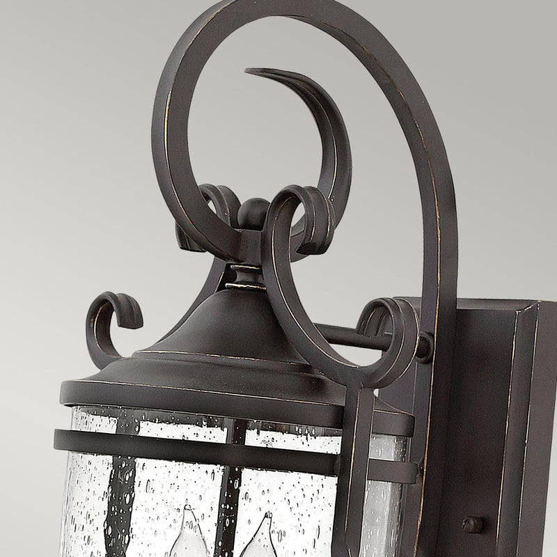 Hinkley Casa 2 Light Black Outdoor Wall Light