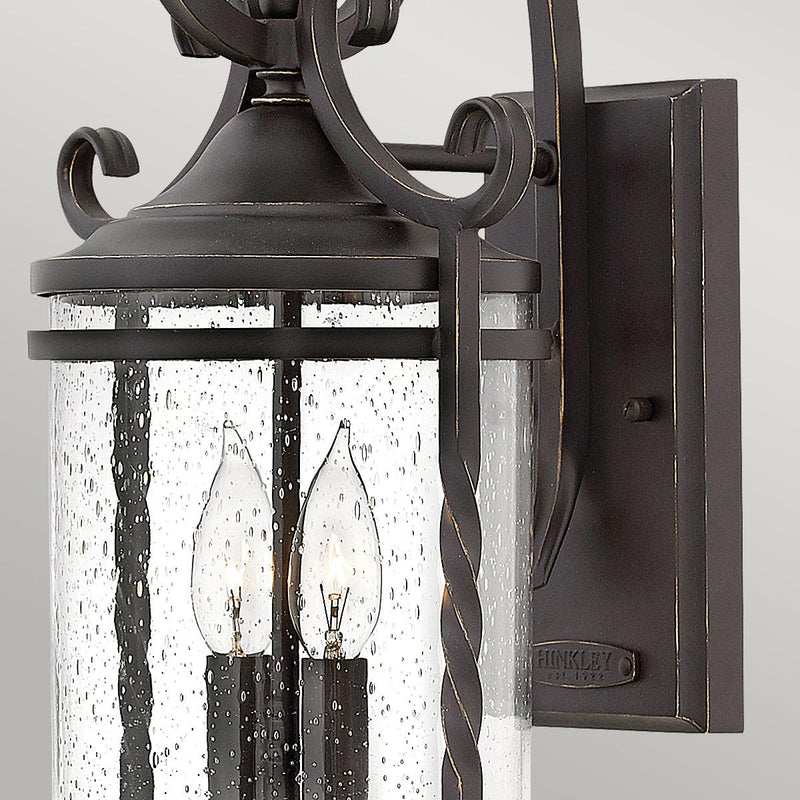 Hinkley Casa 2 Light Black Outdoor Wall Light