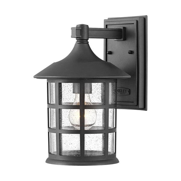 Hinkley Freeport 1lt Medium Outdoor Black Wall Light