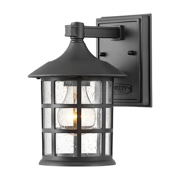 Hinkley Freeport 1lt Small Black Outdoor Wall Light