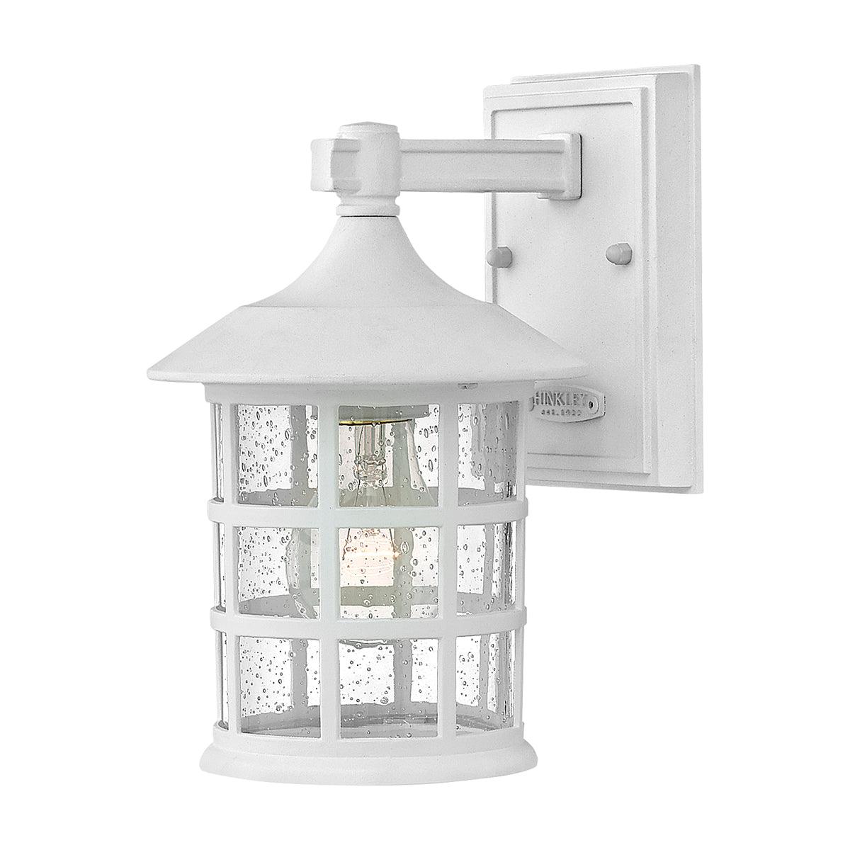 Hinkley Freeport 1lt Small White Outdoor Wall Light