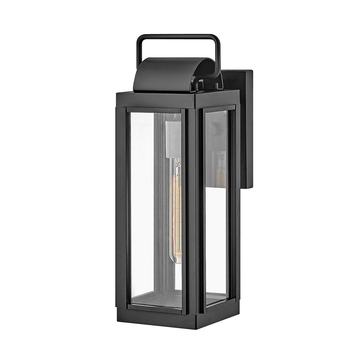 Hinkley Sag Harbor 1 Light Small Black Outdoor Wall Light