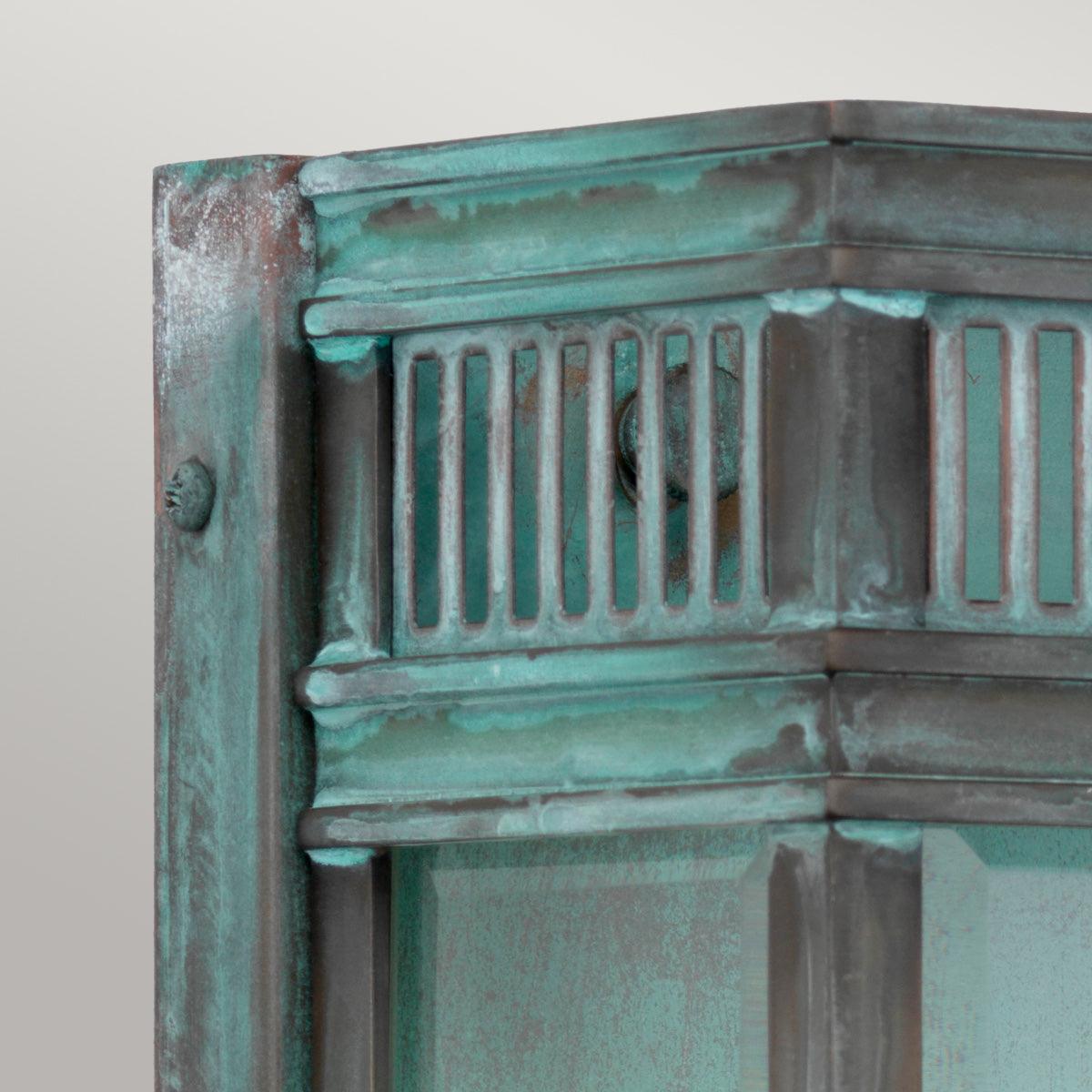 Elstead Holborn 2 Light Medium Verdigris Outdoor Half Light