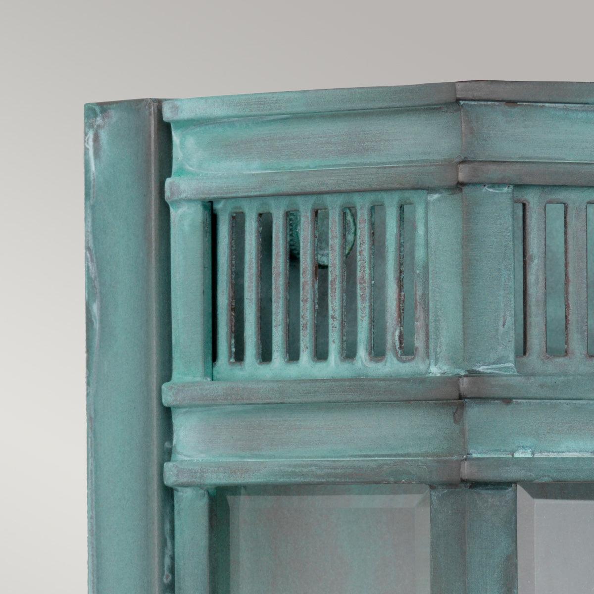 Elstead Holborn 1 Light Small Verdigris Outdoor Half Light