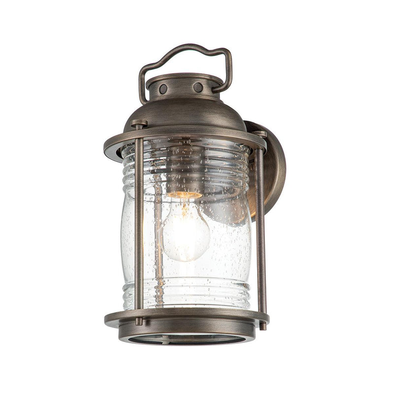 Kichler Ashland Bay Medium Bronze Outdoor Wall Lantern Close Up Image