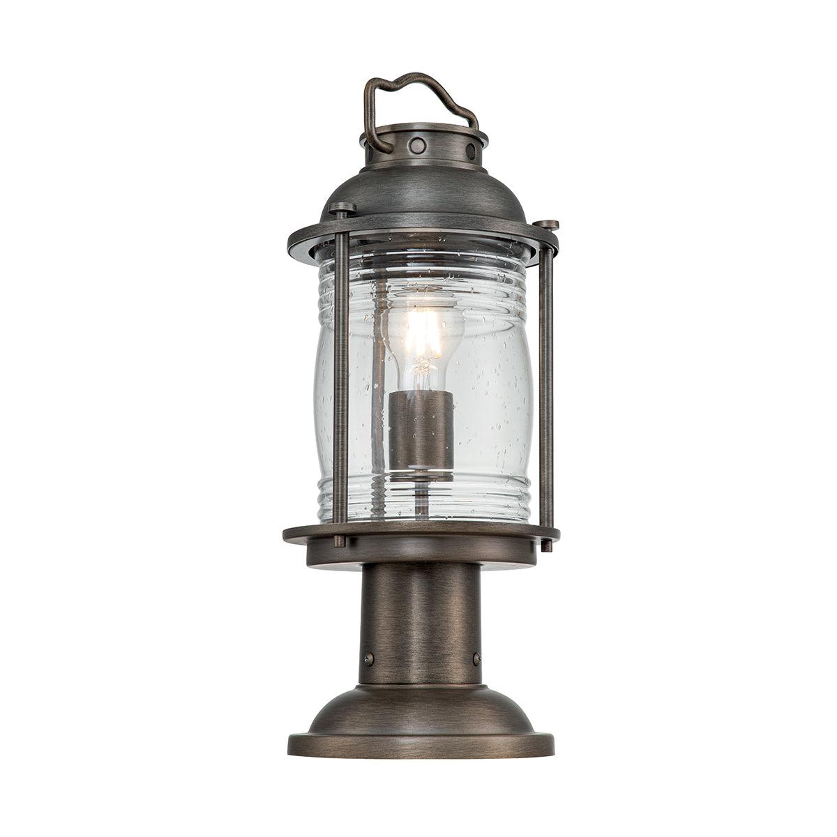 Kichler Ashland Bay Medium Bronze Outdoor Pedestal Lantern