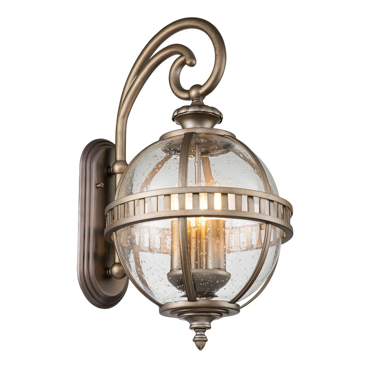 Kichler Halleron 3 Light Bronze Outdoor Wall Lantern image 1