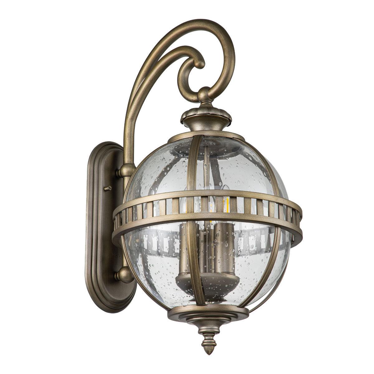 Kichler Halleron 3 Light Bronze Outdoor Wall Lantern  Living Room Close Up