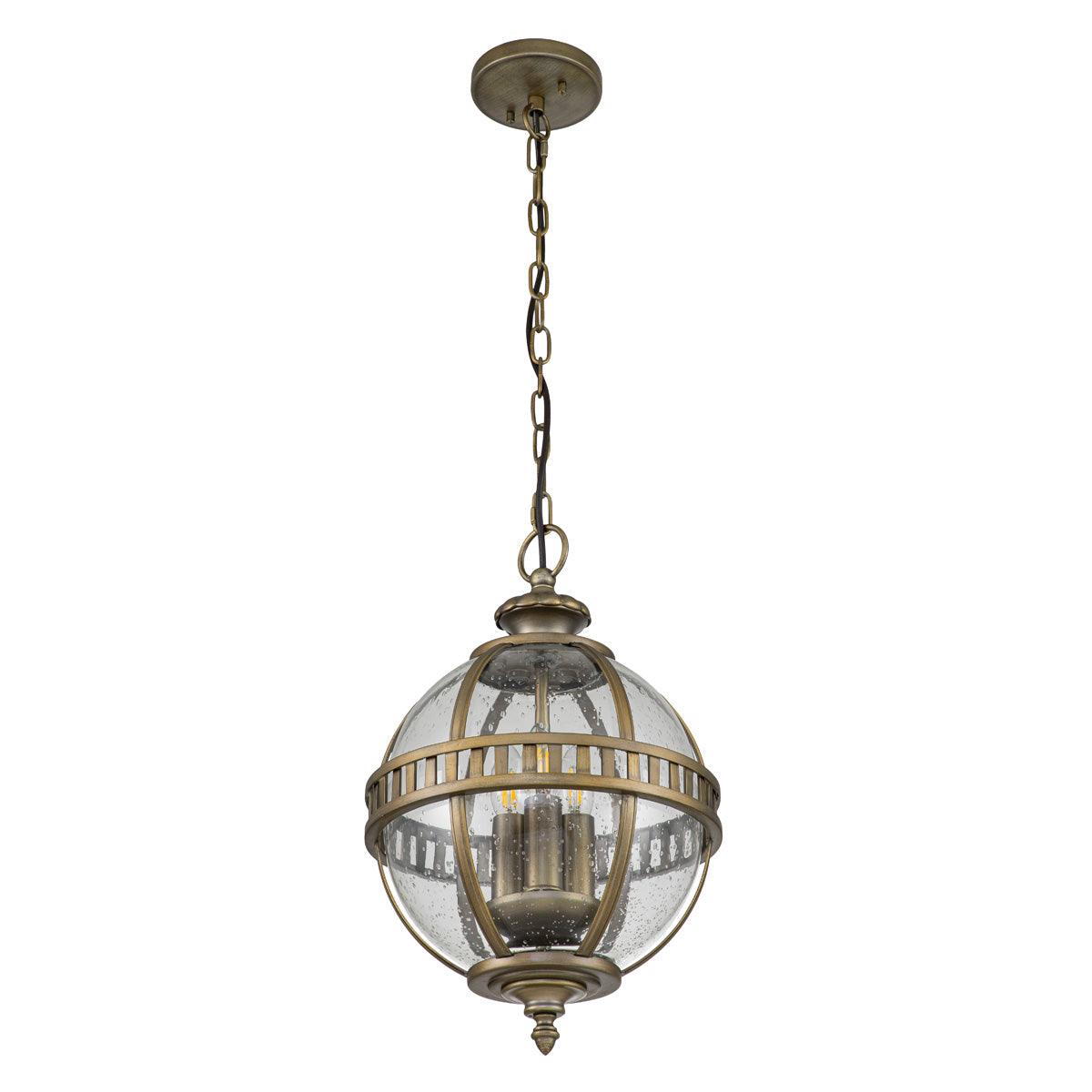 Kichler Halleron 3 Light Bronze Outdoor Chain Lantern