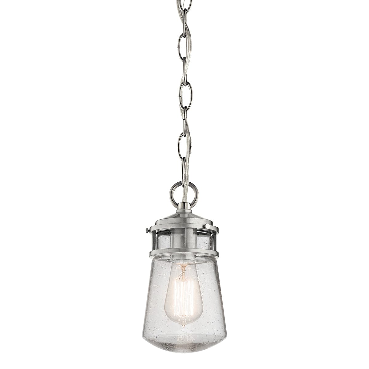 Kichler Lyndon Small Brushed Aluminium Outdoor Chain Lantern