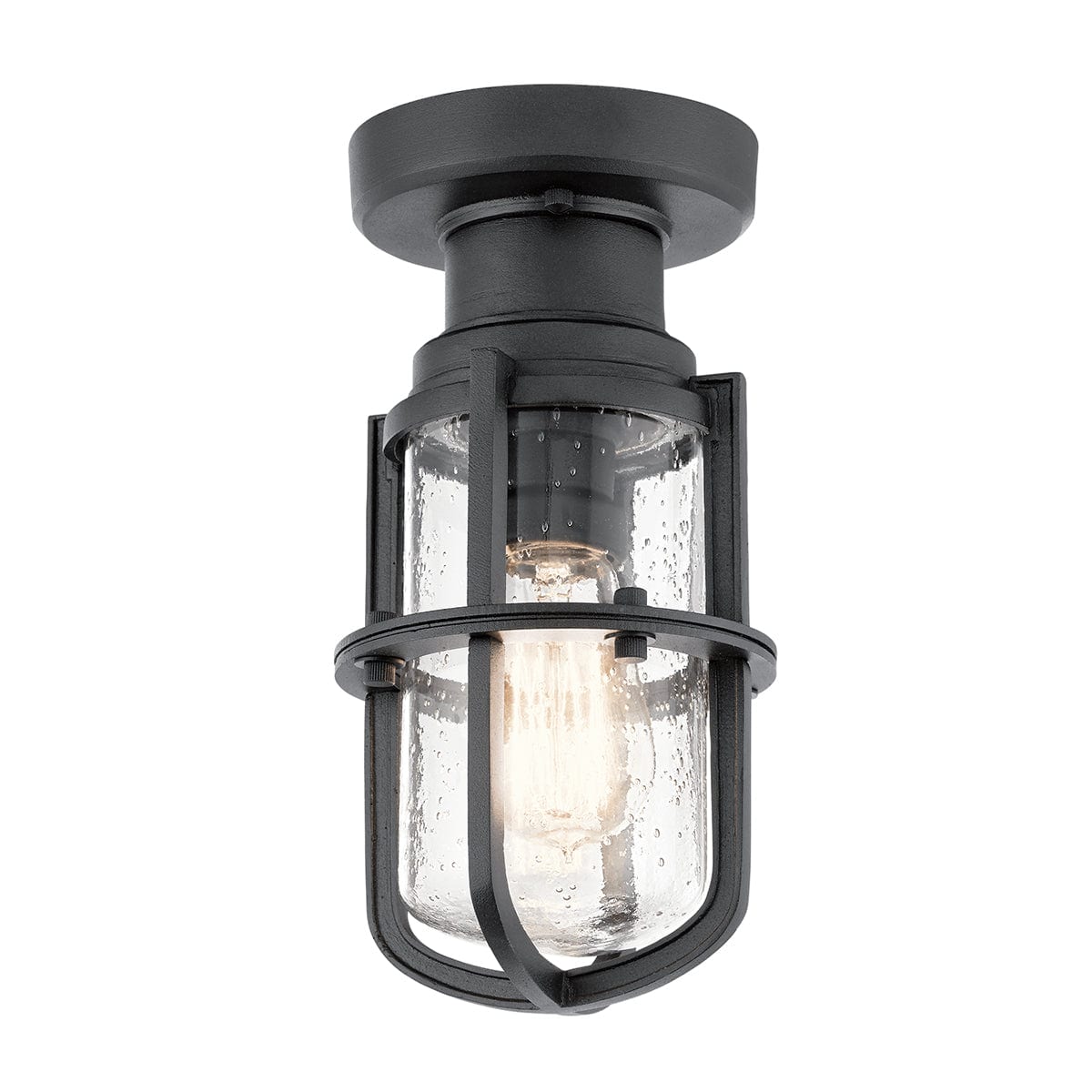 Kichler Suri 1 Light Black Porch / Pedestal Outdoor Lantern