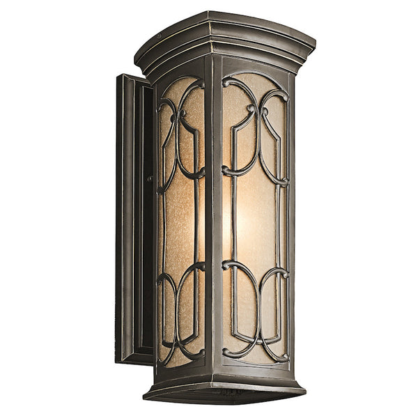 Elstead Franceasi Olde Bronze Finish Medium Outdoor Wall Lantern