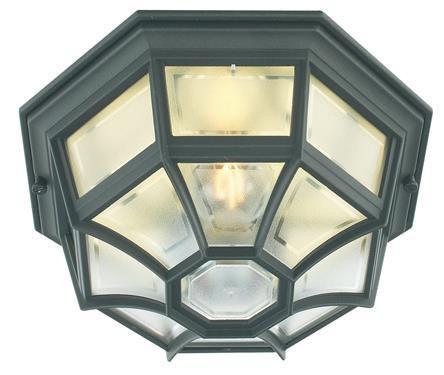 Elstead Latina Black Finish Outdoor Flush Wall/Ceiling Lantern