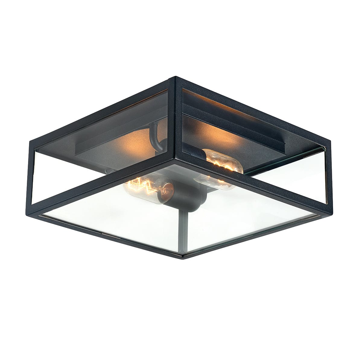 Norlys Lofoten Black Flush Outdoor Ceiling Light LOFOTEN-F2-BLK