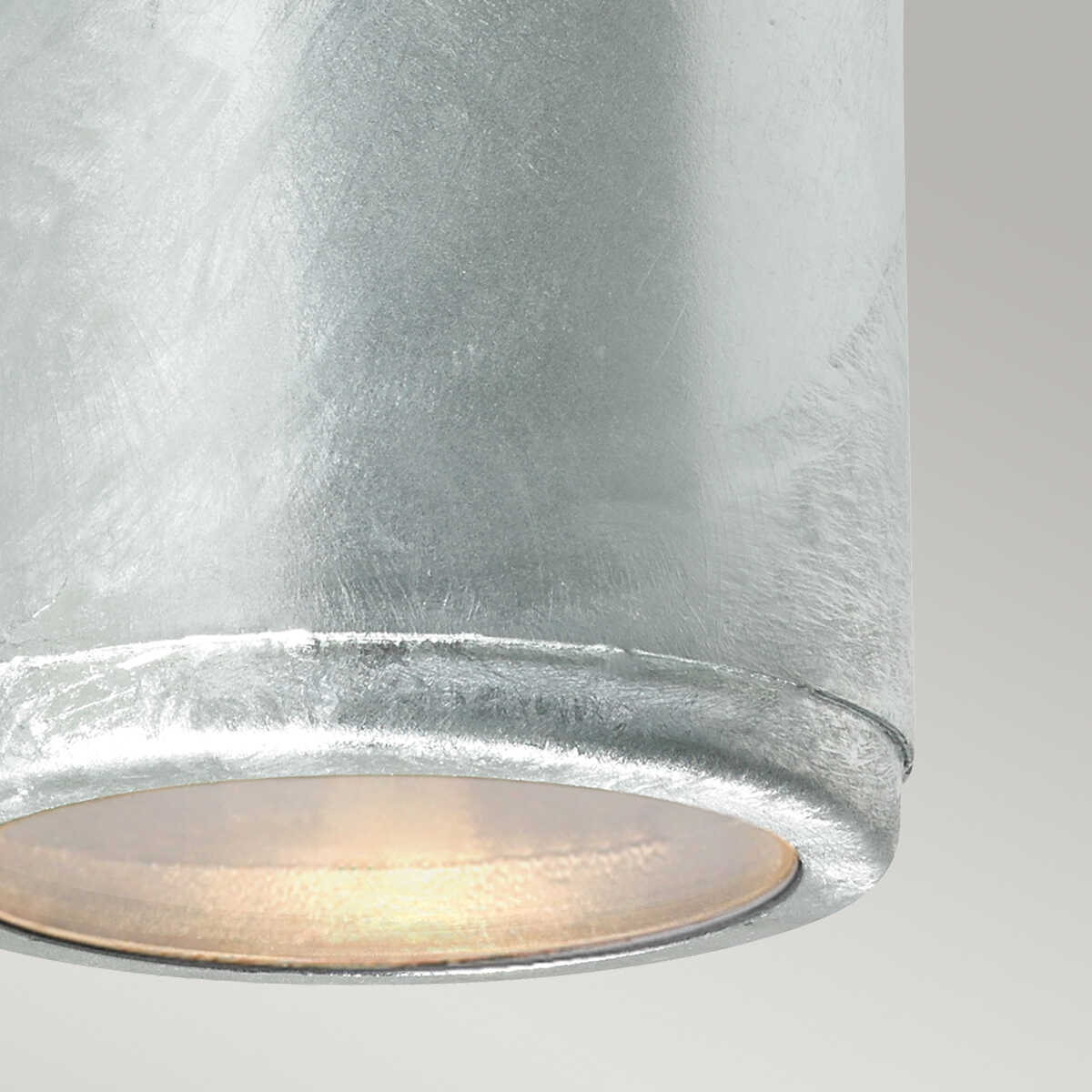 Norlys Mandal 1 Light Outdoor Down Wall Light Galvanized