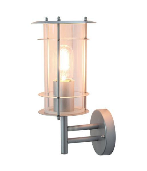 Elstead Ordrup Silver Outdoor Wall Lantern