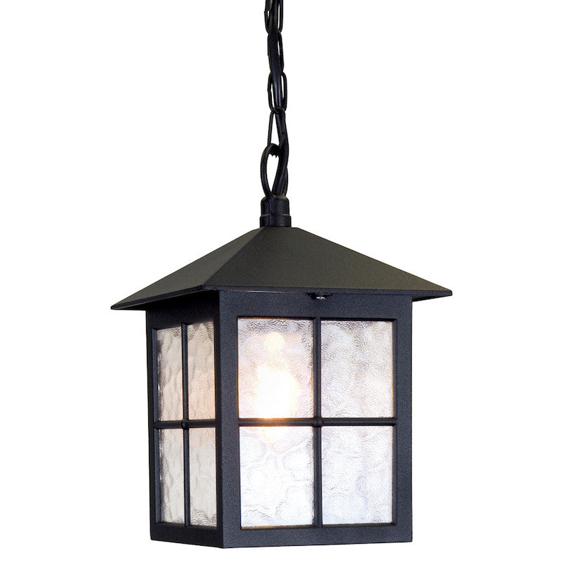 Elstead Winchester Black Finish Outdoor Pendant Lantern