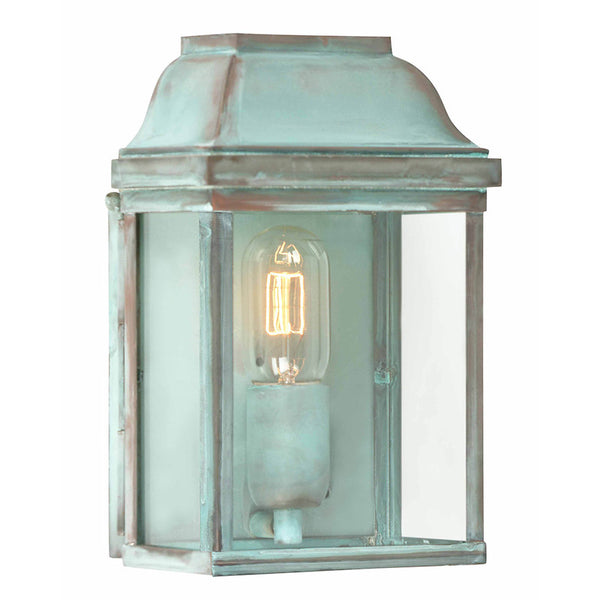 Elstead Victoria Verdigris Finish Outdoor Flush Wall Lantern