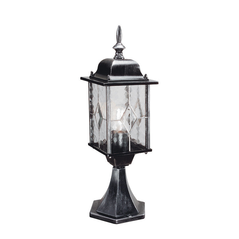 Elstead Wexford Black Finish Outdoor Pedestal Lantern