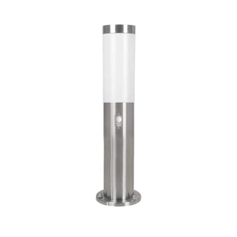 Eglo Helsinki Stainless Steel Finish Outdoor PIR Pedestal Light 83279 by Eglo Outdoor Lighting