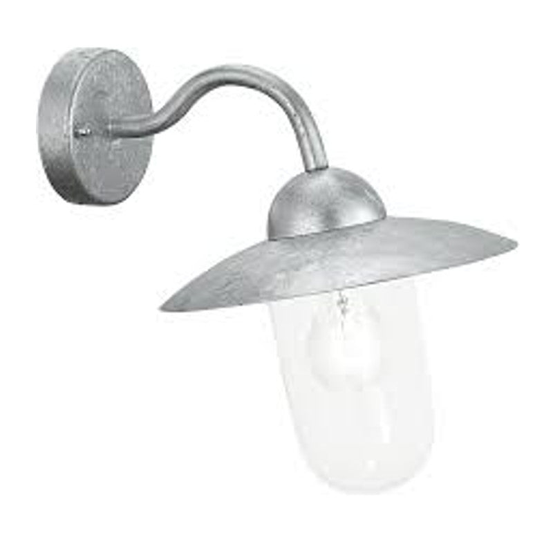 Eglo Milton Galvanised Steel Finish Outdoor Wall Light 88489 by Eglo Outdoor Lighting