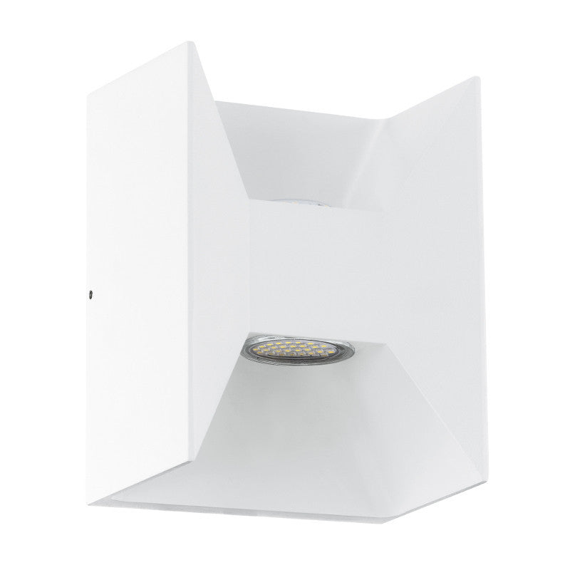 Eglo Morino White Finish Outdoor 2 Light LED Wall Light 93318 by Eglo Outdoor Lighting