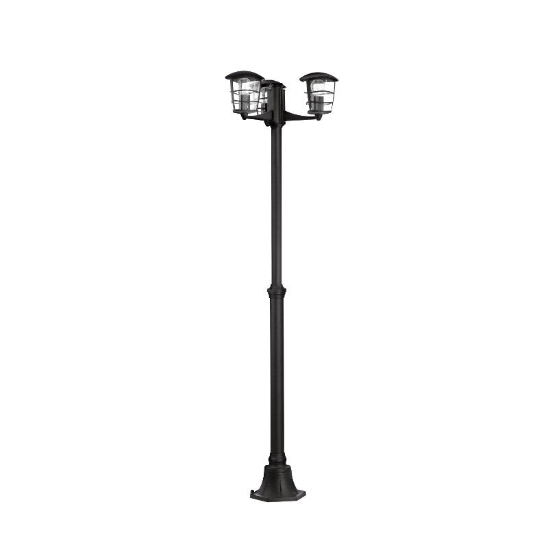 Eglo Aloria Black Finish Outdoor 3 Light Lamp Post 93409 by Eglo Outdoor Lighting