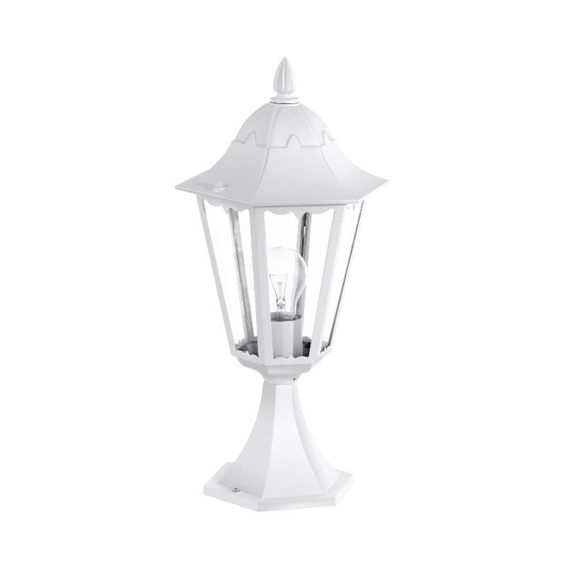 Eglo Navedo White Finish Outdoor Pedestal Light 93451 by Eglo Outdoor Lighting