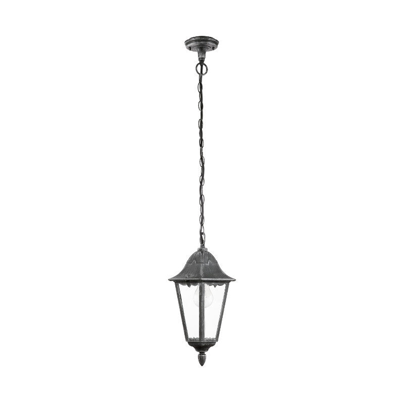 Eglo Navedo Black/Patina Silver Finish Outdoor Pendant Light 93455 by Eglo Outdoor Lighting