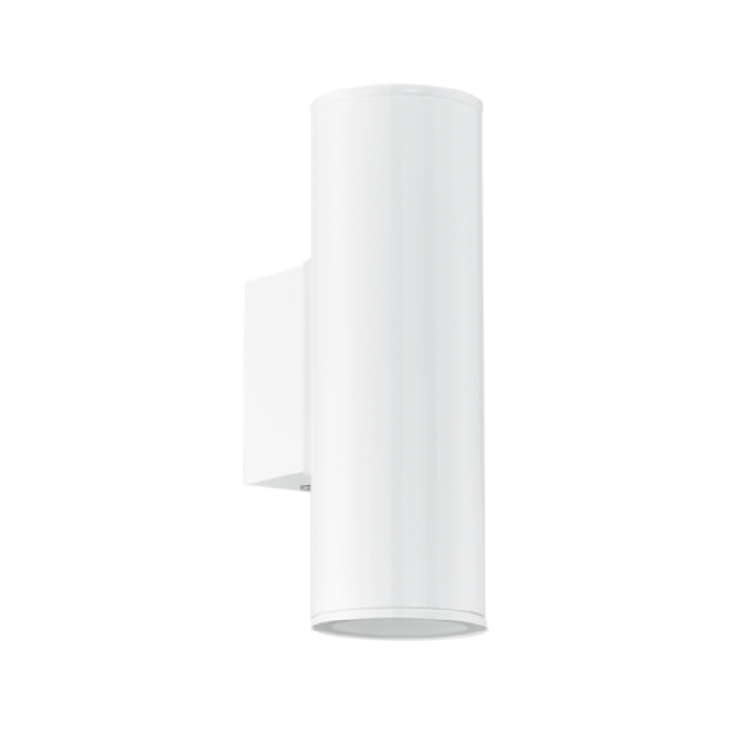 Eglo Riga White Finish Outdoor LED 2 Light Wall Light 94101 by Eglo Outdoor Lighting