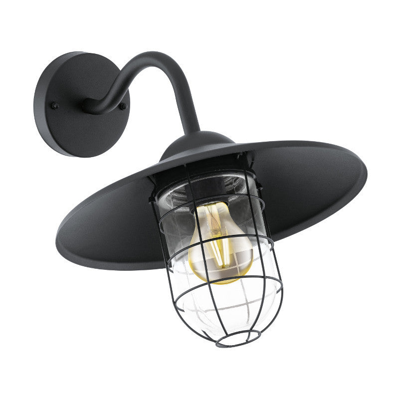 Eglo Melgoa Black Finish Outdoor Wall Light 94792 by Eglo Outdoor Lighting