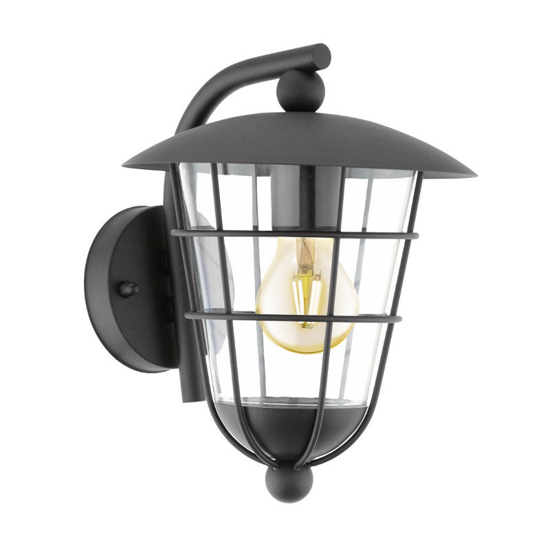 Eglo Pulfero Black Finish Outdoor Wall Light 94841 by Eglo Outdoor Lighting