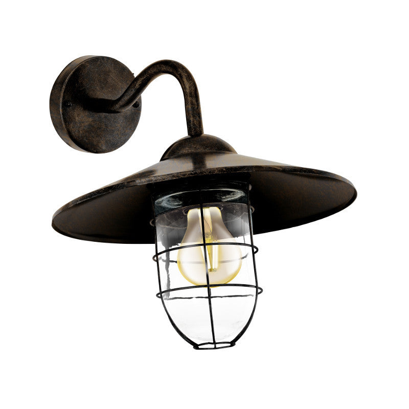 Eglo Melgoa Antique Copper Outdoor Wall Light 94863 by Eglo Outdoor Lighting