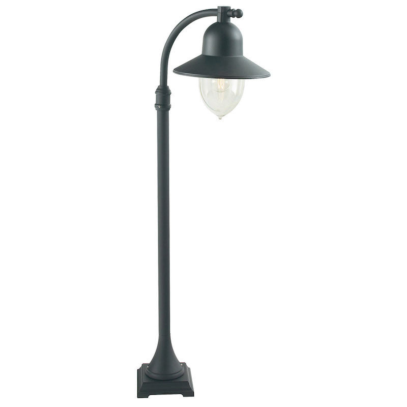 Elstead Como Black Finish Outdoor Pillar Lantern