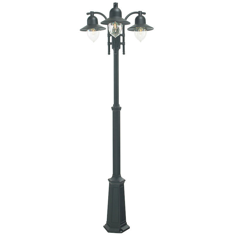 Elstead Como Black Finish Outdoor Lamp Post