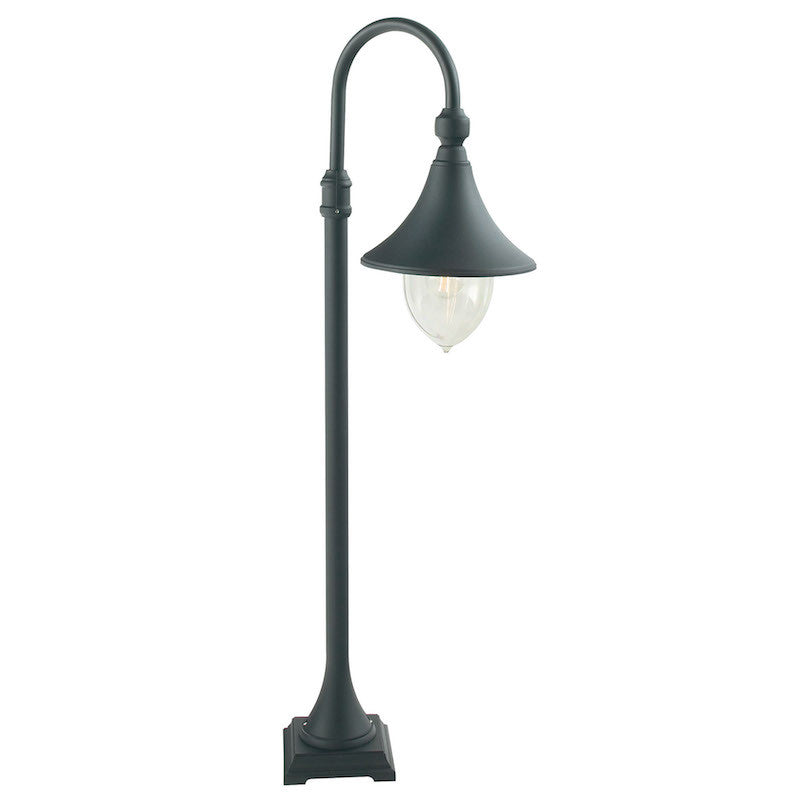 Elstead Firenze Black Finish Outdoor Pillar Lantern